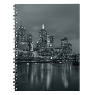 Melbourne bij nacht notitieboek