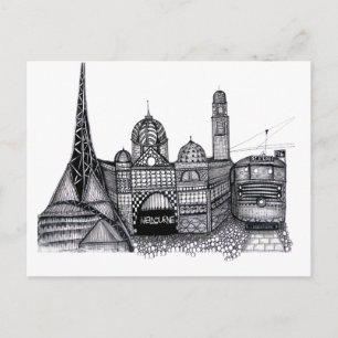 Melbourne Briefkaart
