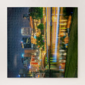 Melbourne City Cityscape at Night Jigsaw Puzzle (Vertical)
