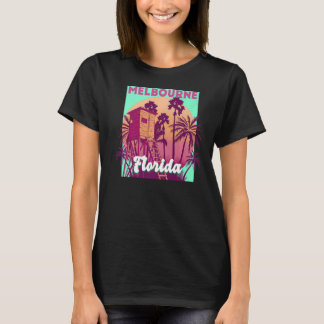 Melbourne FL:  retro oceanische scène bea T-shirt