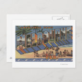 Melbourne, Florida - Grote Letter-scènes Briefkaart (Voorkant / Achterkant)