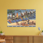 Melbourne, Florida - Grote Letter-scènes Canvas Afdruk (Insitu (Woonkamer))
