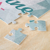 Melbourne Florida Pink Flamingo Retro Legpuzzel (Zijkant)