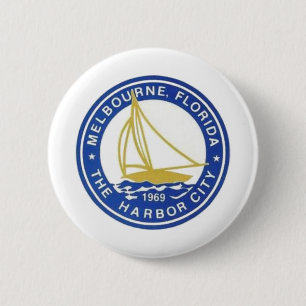 Melbourne, Florida Ronde Button 5,7 Cm