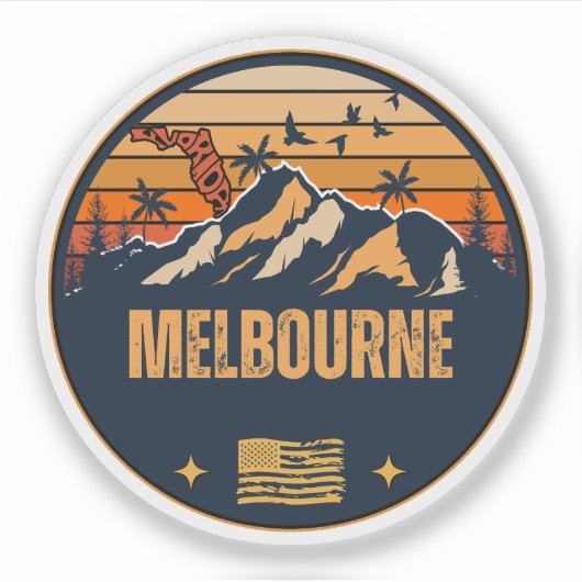 Melbourne, Florida  Sticker (Voorkant)