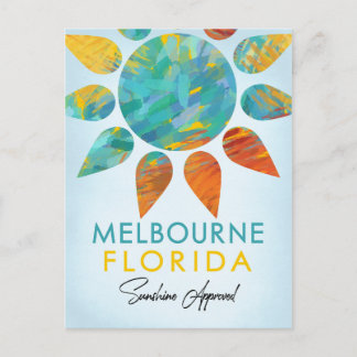 Melbourne Florida Sunshine Travel Briefkaart