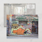 Melbourne Graffiti Urban Art Briefkaart Hosier Lan (Voorkant / Achterkant)