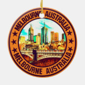 Melbourne Keramisch Ornament (Achterkant)
