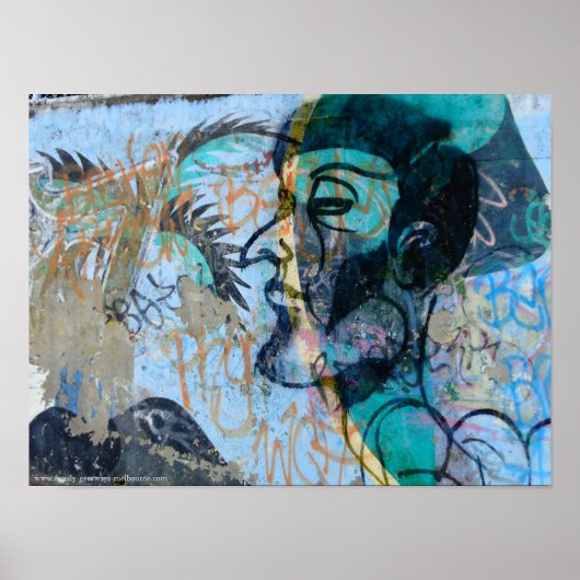 Melbourne - Local Park Graffiti Poster (Voorkant)