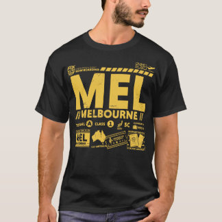  Melbourne MEL Airport Code Reisdag Retr T-shirt