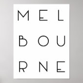 Melbourne Poster (Voorkant)