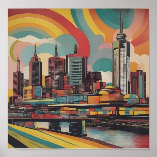 Melbourne poster vintage (Devant)