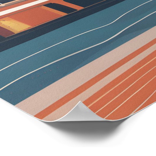 Melbourne poster vintage (Coin)