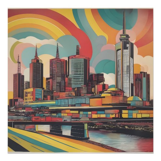 Melbourne poster vintage (Devant)