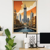 Melbourne poster vintage (Bureau à domicile)