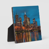 Melbourne 's nachts fotoplaat (Voorkant)