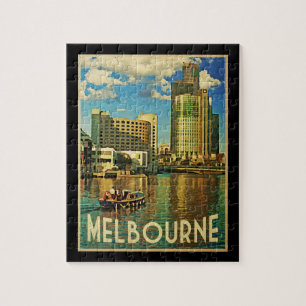 Melbourne Skyline Australië Legpuzzel