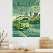 Melbourne Souvenir | tram Melbourne Poster (Keuken)