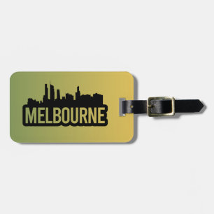 Melbourne stad Australië Victoria skyline souvenir Bagagelabel