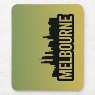 Melbourne stad Australië Victoria skyline souvenir Muismat