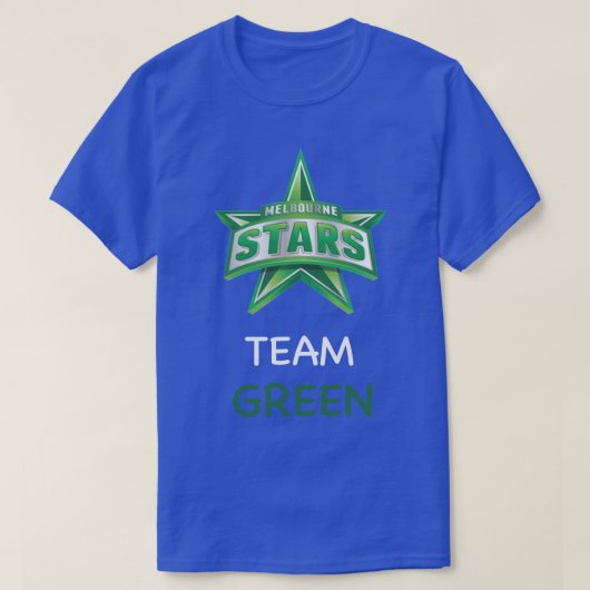Melbourne Stars Team Groen T-shirt (Design voorkant)