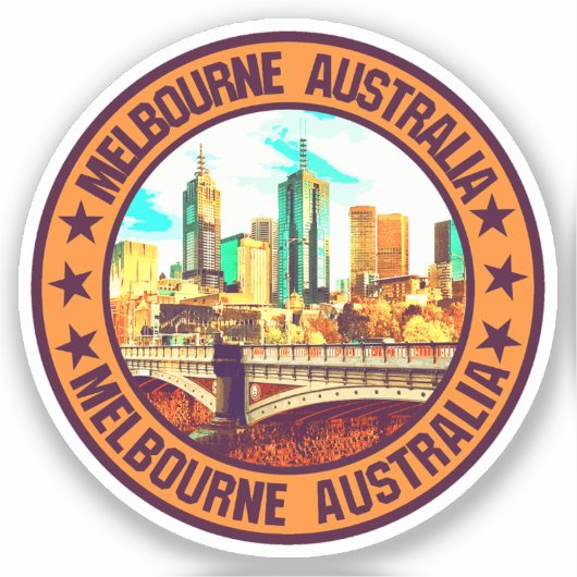 Melbourne Sticker (Voorkant)