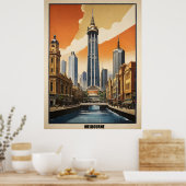 Melbourne vintage poster (Keuken)