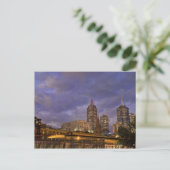Melburne Skyline Briefkaart (Staand voorkant)