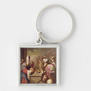 Melchizedek Offering Brood en wijn Sleutelhanger