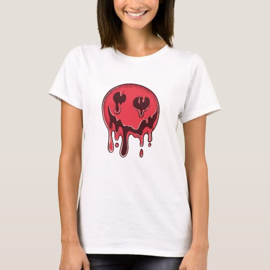 Melding Dark Smiley T-shirt (Voorkant)