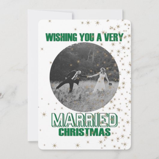 Melding met gehuwde kerstmis kaart (Voorkant)