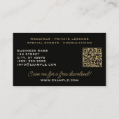 Melding witwasgoed, zwart klasje visitekaartje (Achterkant)