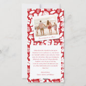 Mele Kalikimaka 2 Foto Collage Moderne Kerstmis Feestdagenkaart (Achterkant)