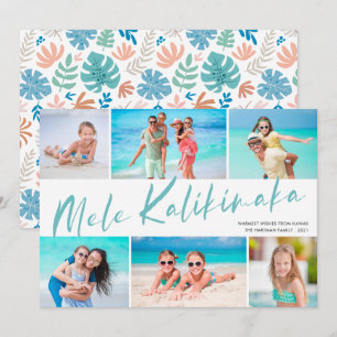 Mele Kalikimaka 6 Foto Collage Kerstvakantie Feestdagenkaart