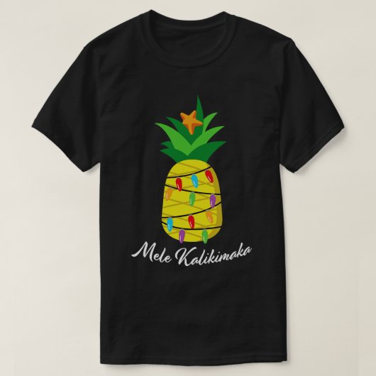 Mele Kalikimaka Ananas sapin de Noël TShirt (Design devant)