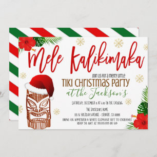 Mele Kalikimaka Beach Invitation de la fête de vac