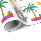 Mele Kalikimaka Bernese Mountain Dog Cadeaupapier (Rol Hoek)