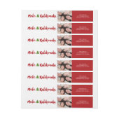 Mele Kalikimaka Brush kerstboomfoto Adres (Vel)