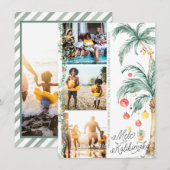 Mele Kalikimaka | Carte de collage photo de Noël (Devant / Derrière)