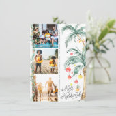 Mele Kalikimaka | Carte de collage photo de Noël (Debout devant)