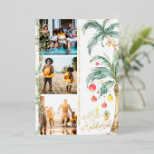 Mele Kalikimaka | Carte de collage photo de Noël (Debout devant)