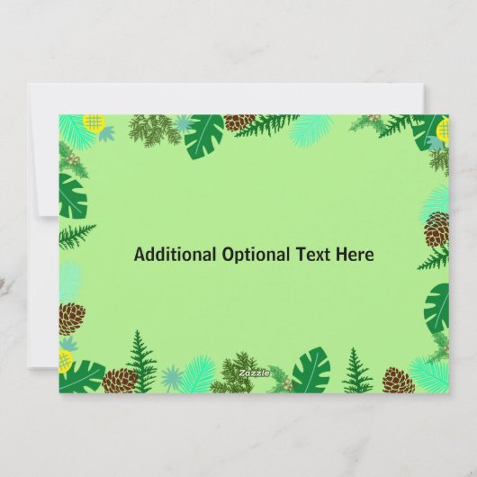 Mele Kalikimaka | Carte de Noël Tropical Beach (Dos)