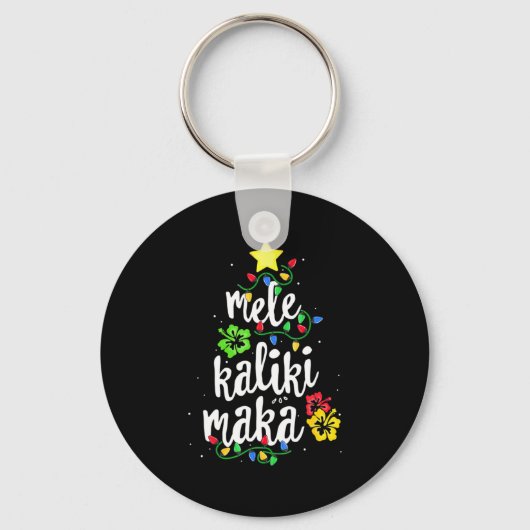 Mele Kalikimaka Christmas Hawaiian Sleutelhanger (Voorkant)