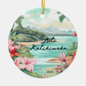 Mele kalikimaka Christmas Keramisch Ornament (Voorkant)