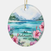Mele kalikimaka Christmas Keramisch Ornament (Links)