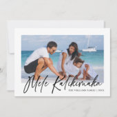 Mele Kalikimaka Collage Photo Moderne Carte de Noë (Devant)