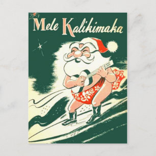 Mele Kalikimaka een heel prettig kerstBriefkaart Feestdagenkaart