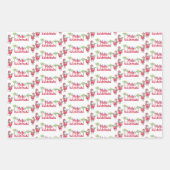 Mele Kalikimaka et Hawaiian Santas Papier d'emball (Devant 3)