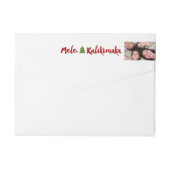 Mele Kalikimaka Étiquettes de adresse de photos de (Dos)