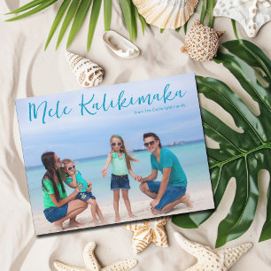 Mele Kalikimaka familie foto tropische magneet Kaa